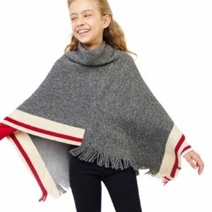 Roots kids knit poncho